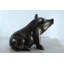 Statue de cochon assis enjoué Nifao - Décoration en aluminium pour animaux de ferme pour le jardin, le patio ou les intérieurs rustiques - 42 po x 14 po x H 15 po
