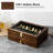 Fine Silverware Box With Glass Lid, 2-Layer Wooden Silverware Chest With Drawer,2 Layer-108372409