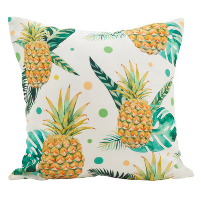 Tahiti Pineapple Throw Pillow
