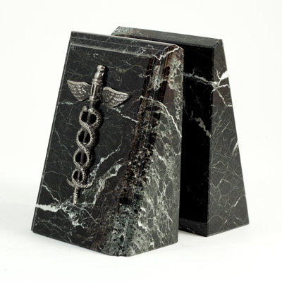 Modern & Contemporary Marble Non-Skid Bookends