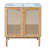 Bathroom Vanity with Sink, 2 doors and metal handles-1357592579