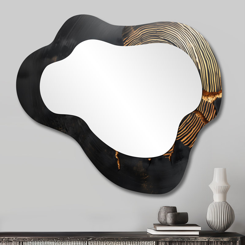 Miroir mural asymétrique en pierre Stone, 25 po x 28 po