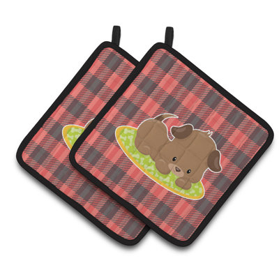 Caroline's Treasures Striped Polyester Potholder