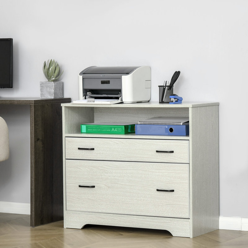 33.5'' Wide 2 -Drawer File Cabinet, Grey