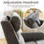 Fauteuil releveur électrique Grace pour personnes âgées avec massage et chauffage, position allongée pour personnes de grande taille, gris-674317011