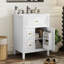 Meuble-lavabo 24 po avec lavabo, meuble-lavabo avec un tiroir rabattable et deux tiroirs, tablette réglable-405083899