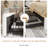 Modern Teddy Bouclé Platform Storage Bed With 4 Locking Drawers, No Box Spring Needed-173158572