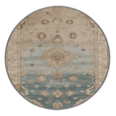 Machine Washable Overdyed Gray Area Rug