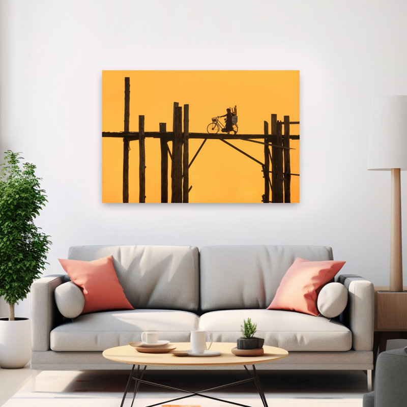 Coucher de soleil sur le pont, 40" H x 60" W