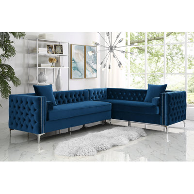 Canapé modulaire en velours Giovanni