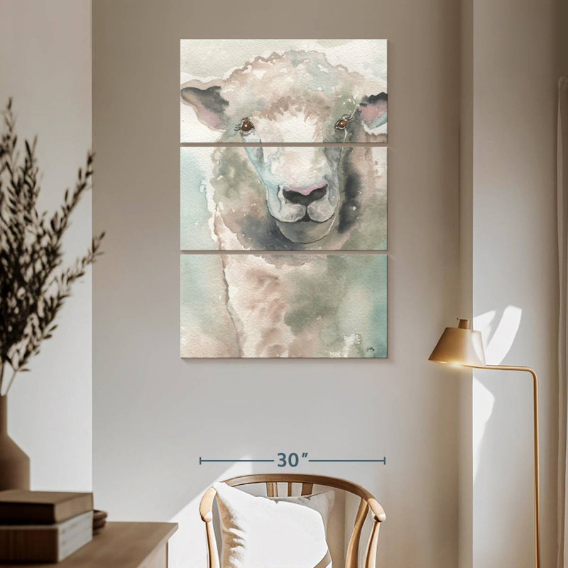 Muted Lamb, 65" H x 42" W