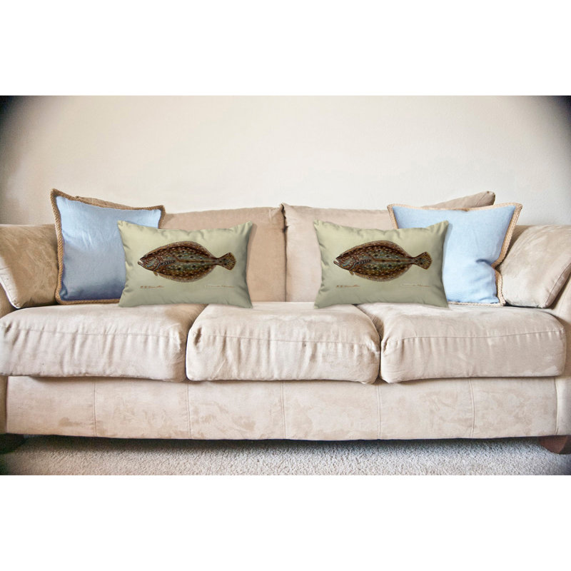 Outdoor Reversible Throw Pillow