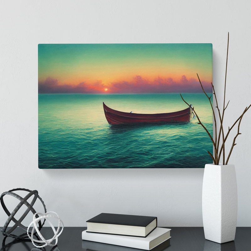 Mesmerising Boat - Wrapped Canvas Print, 35cm H x 50cm W x 3cm D