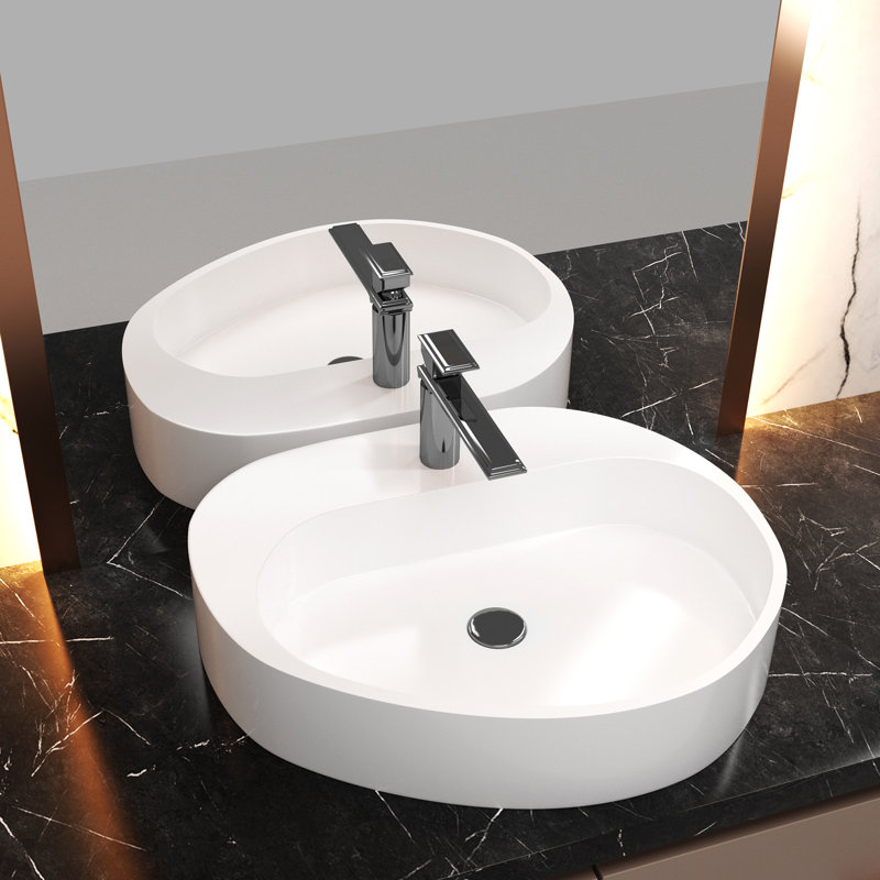 Lavabo pour salle de bain à surface solide 23 po