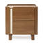 Table de chevet en bois manufacturé à 2 tiroirs de style scandinave