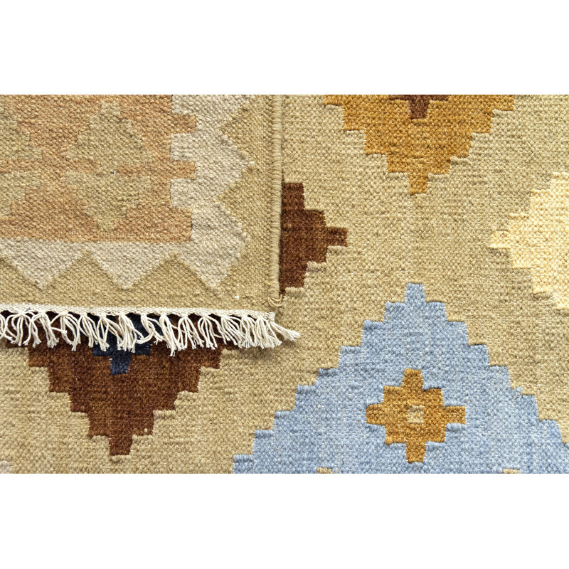 Plemons Rectangle 160 cm x 230 cm Geometric Hand Woven Area Rug
