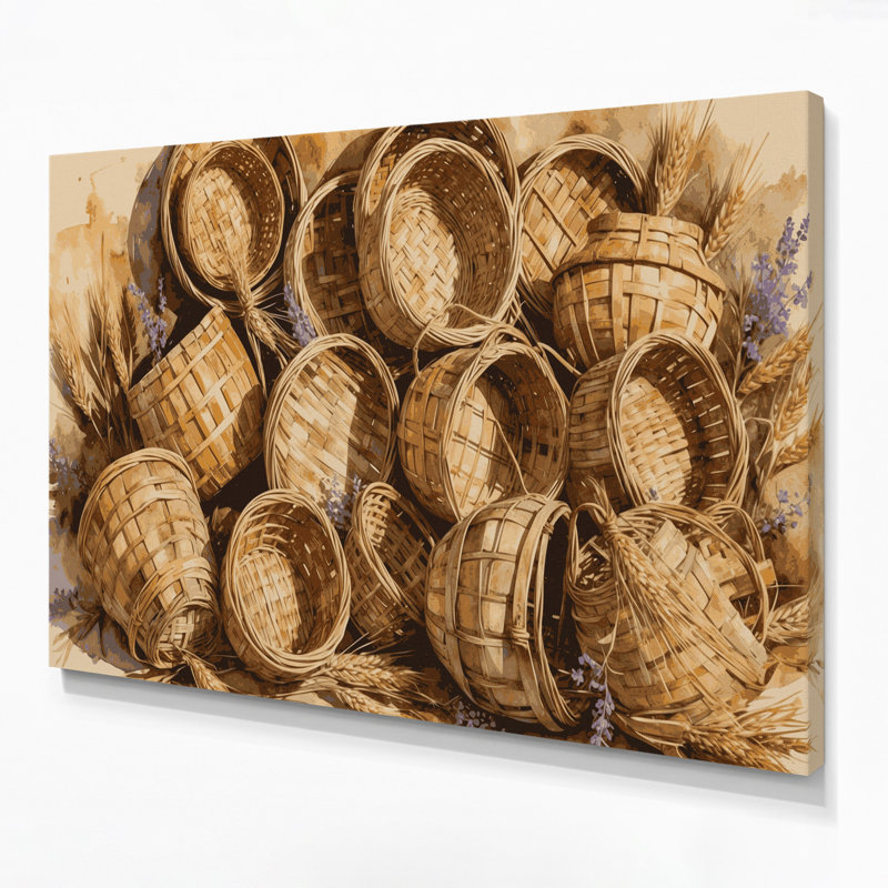 Art mural sur toile brun, H 11 po x l 14 po