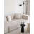 Luxurious 3-Seat Sofa, White Velvet, 87.4 x 35.0 x 43.3 inches | 100% Hornbeam Frame, 16.1 inches Seat Height, 33.9 inches Seat Depth | Elegant Design with Plastic Legs, Perfect for Living Room & Modern Decor