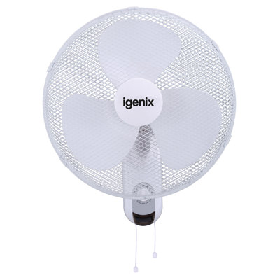 Igenix 16 Inch Wall Mounted Fan White