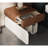 Modern Wood Nightstand Set of 2 With Drawer Cabinet and Shelf