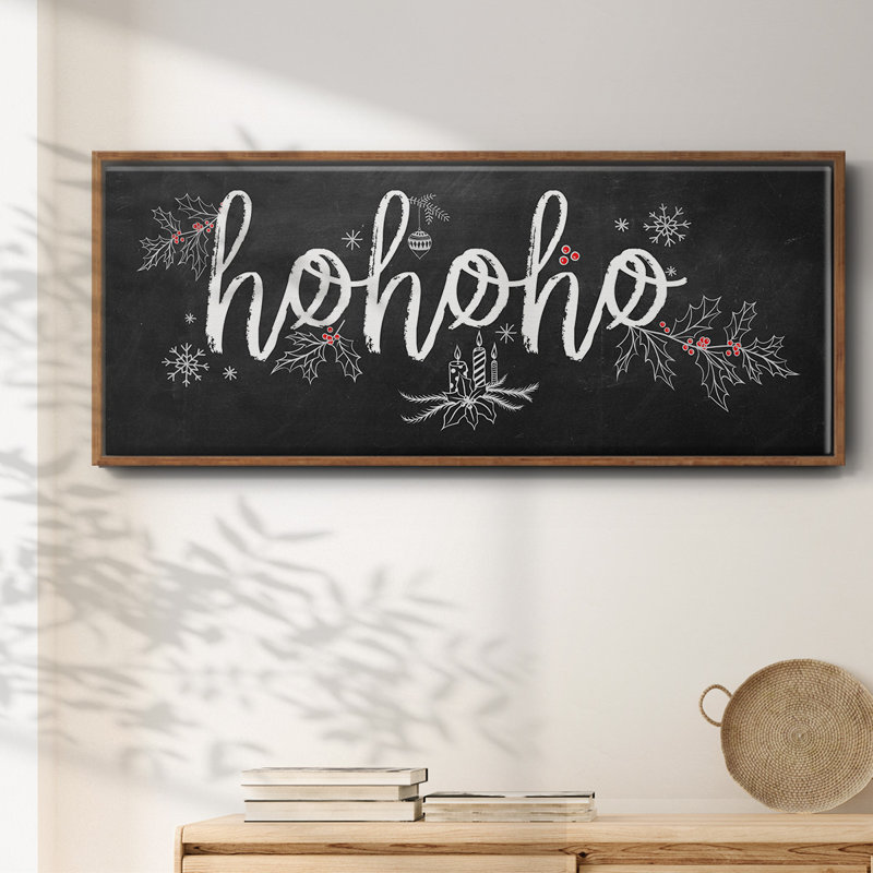 Ho Ho Ho - Toile encadrée, H 8 po x l 20 po