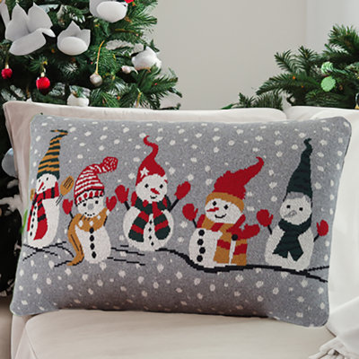 Abstract Cotton Throw Pillow