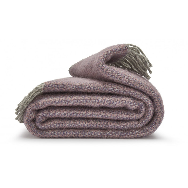 Lifestyle Illusion Blanket with Fringe, Lavender