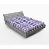 Microfiber Plaid Fitted Sheet