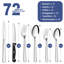 Brayden Studio Calanda 72 Piece Stainless Steel Cutlery Set , Service for 12