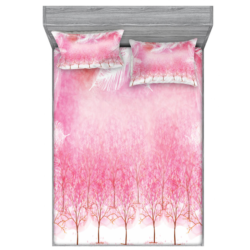 Microfiber Sheet Set, Queen Sheet Set with Fitted Sheet