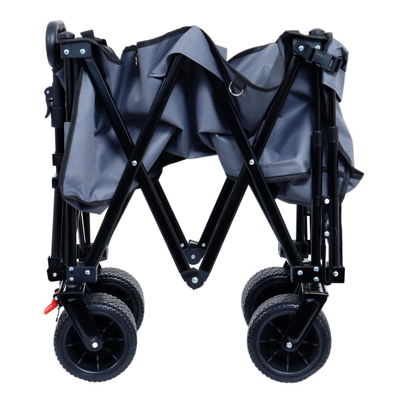 Portable Foldable Utility Wagon, Gray