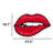 Pop Art Kiss Shaped Accent Rug