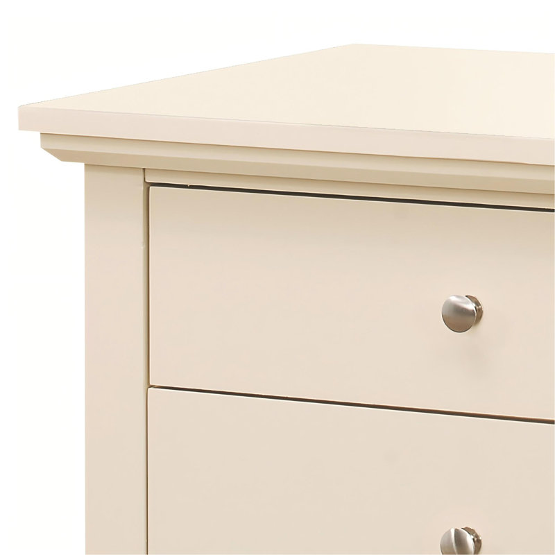 Charmante table de chevet décontractée en beige, Beige