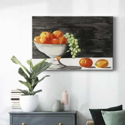 Aquarelle, bol à fruits II - toile tendue avec châssis