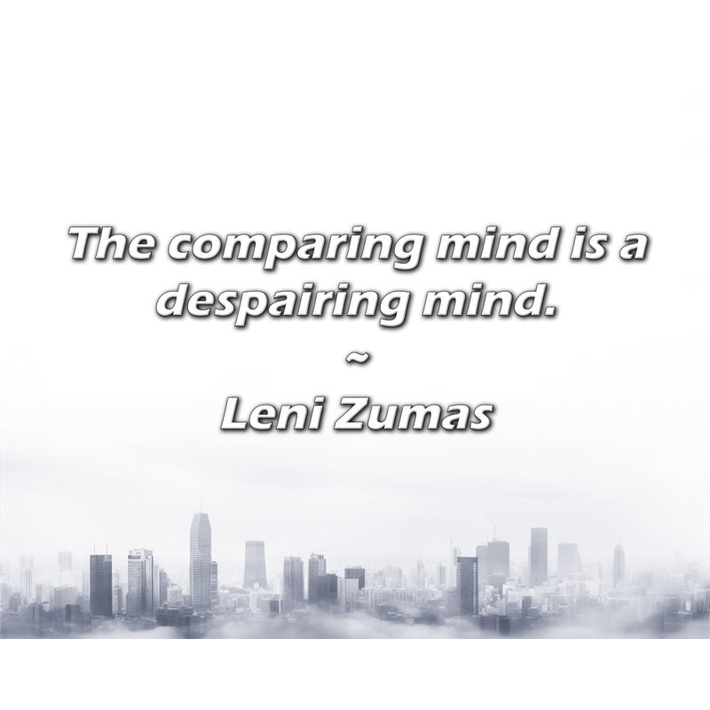 Leni Zumas citation: L'esprit de comparaison est un esprit de détresse.