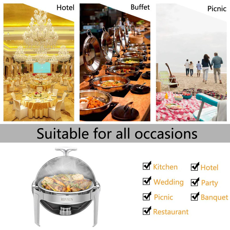 Stainless Steel Round Chafing Dish