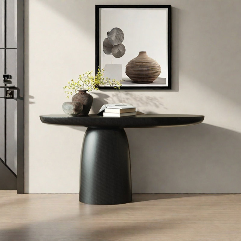 Retro Personalized Creative Console Table, 33.46" H x 47.24" W x 13.78" D