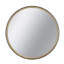 Miroir décoratif 31,3 "deux tons noir mat et bois naturel