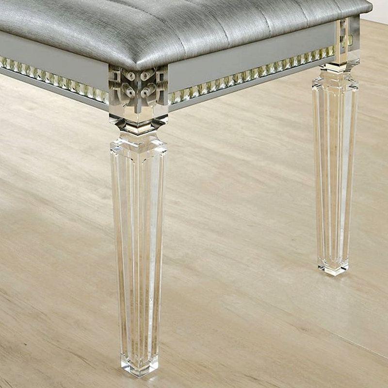 Banc rembourré en acrylique Aarica