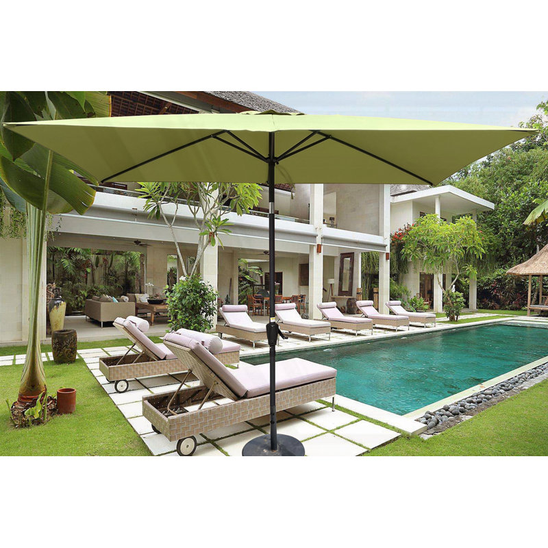 Parasol d'extérieur imperméable 6 x 9 pi, Vert citron