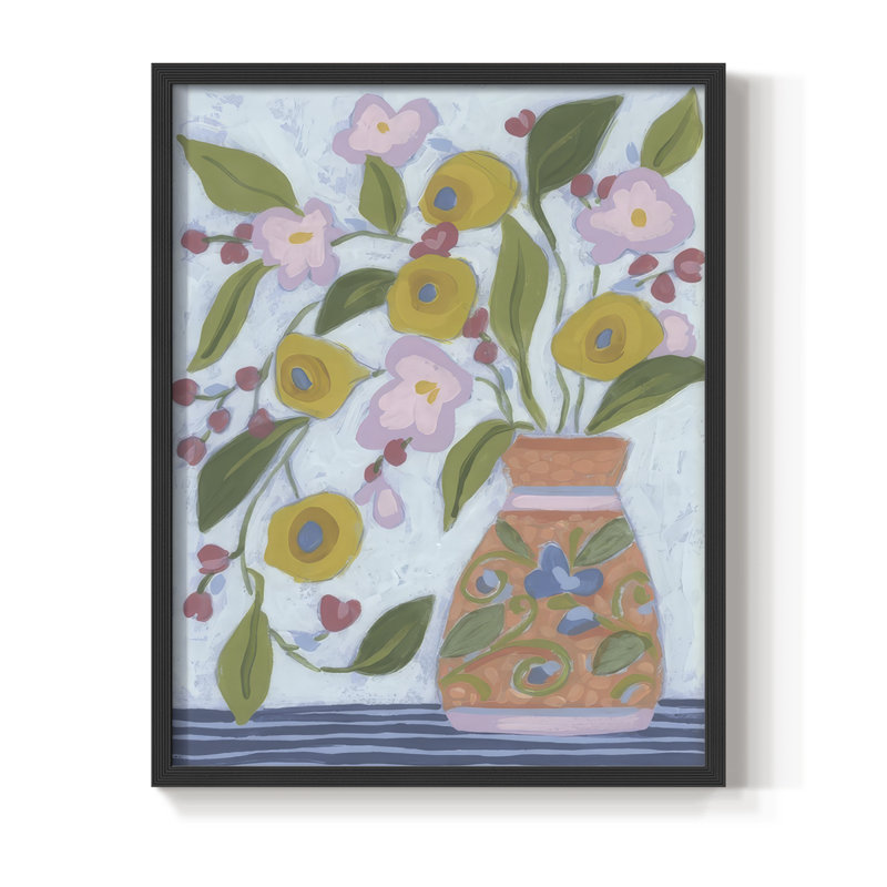 «Bouquet Vibes II», H 11 po x l 9 po, Noir