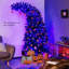 Arbre de Noël articulé noir 84 po avec 400 lumières H 84 po