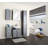 Quickset 327 60cm Single Bathroom Vanity Base Only in High Gloss Anthracite/Gloss Anthracite