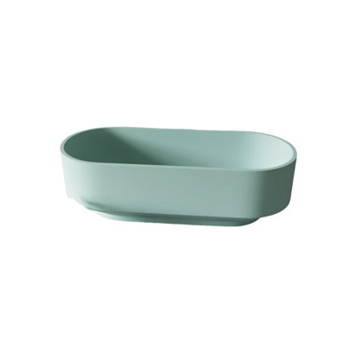 Simple Creative Artificial Stone Bathtub 67'' W 21.2'' H Tub & Shower Kit