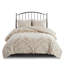Ensemble d'édredon damassé 3 pièces taupe-113361495