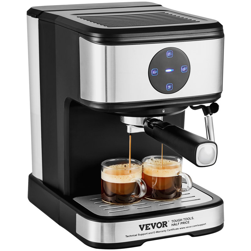Espresso Machine 15 Bar Coffee & Espresso Maker & Milk Frother Steam Wand