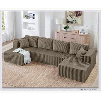 Canapé modulaire en U, compressible et peu encombrant, style minimaliste moderne pour le salon et la chambre à coucher, canapé-lit convertible