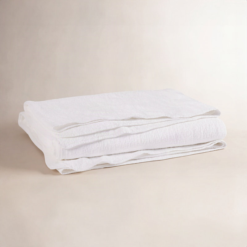 Cascade Coverlet, Twin Coverlet, Alpine White