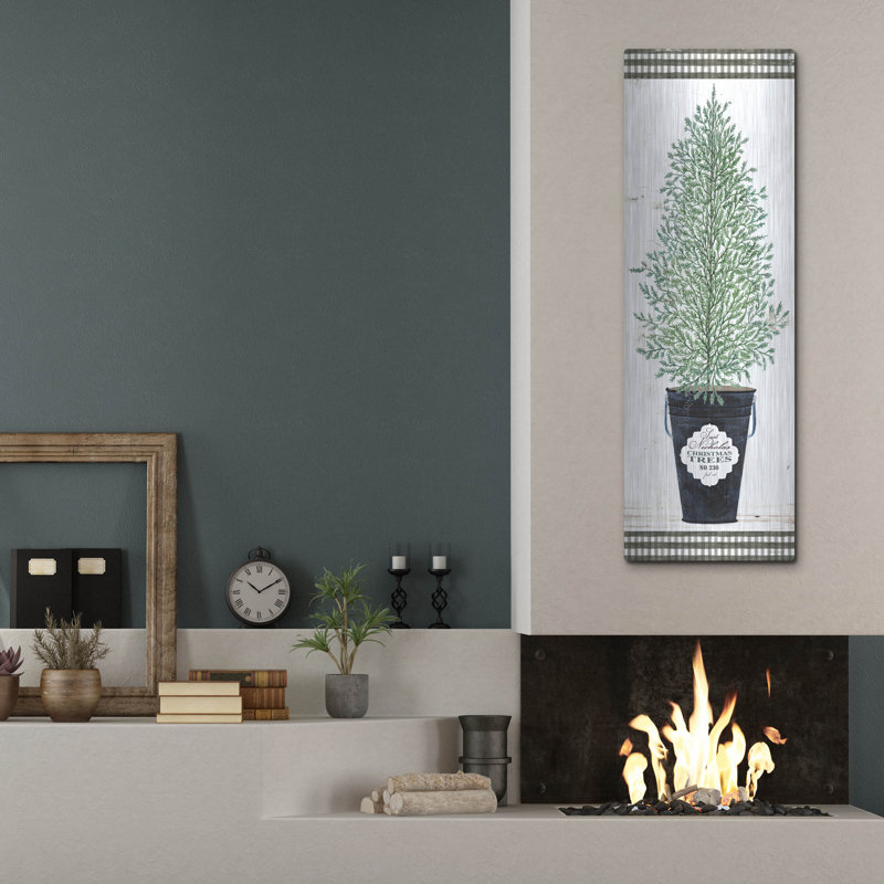«Cedar Tree» par Cindy Jacobs, art luxueux en métal «Cedar Tree» par Cindy Jacobs