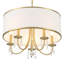 Lustre 5 lumières or vibrant